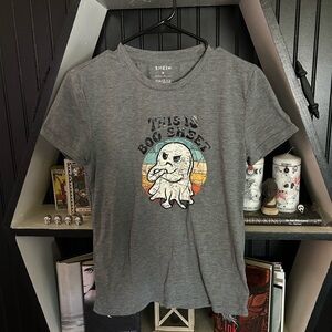 Shein Gray Graphic Tee